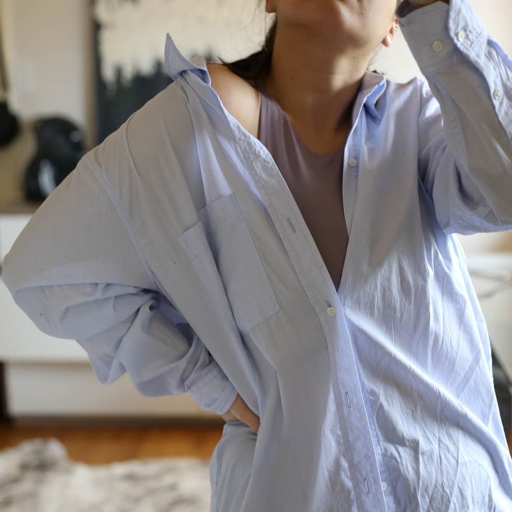 BABATON Oversized Bottom Down Shirt